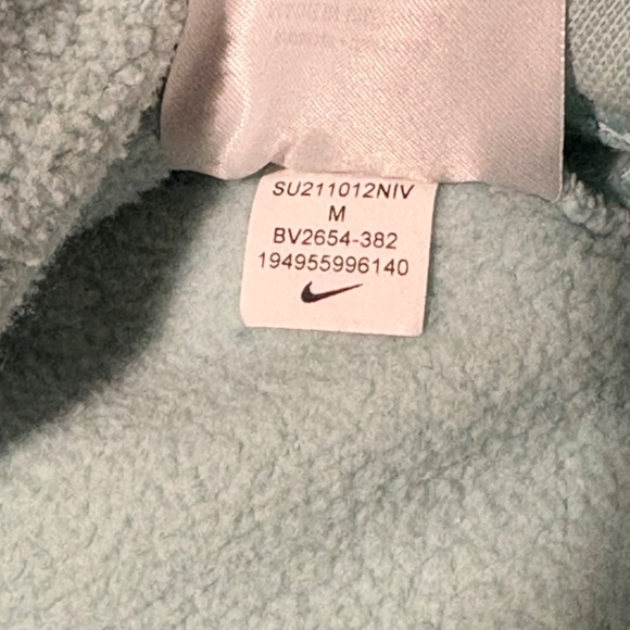 Nike Mens Sportswear Club Fleece pullover Hoodie mint green size medium - Picture 6 of 7